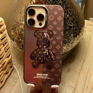 Robot Bear Phone Case - Brown